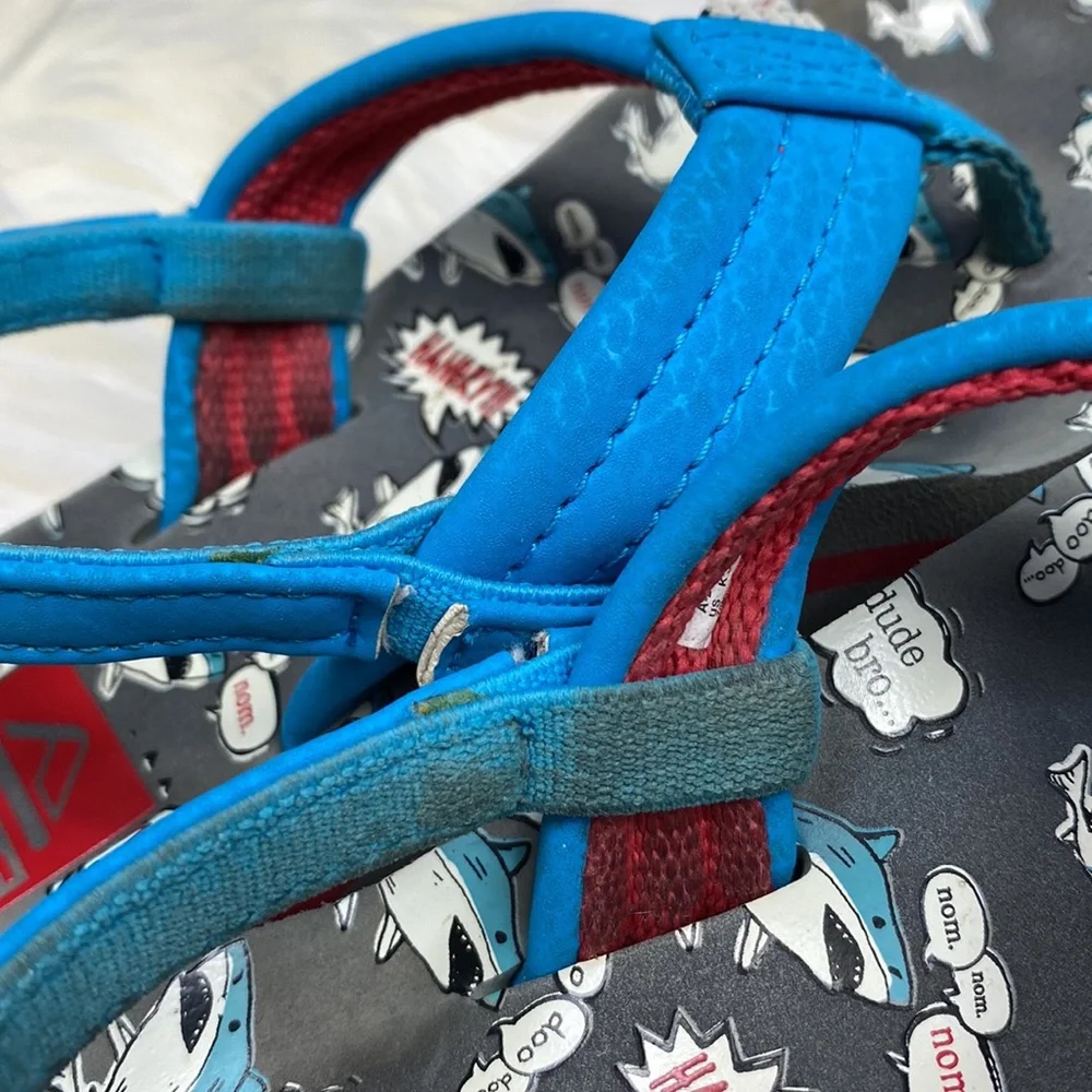 •reef• LITTLE AHI {blue & red} Toddler [flip flop] Thong Sandal